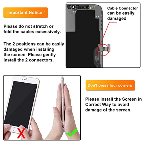 LL TRADER Display für iPhone 12 Pro Max LCD 6.7\ Bildschirm Ersatz FHD Touchscreen 3D Touch Digitizer Rahmen Montage und Reparaturkits 20256