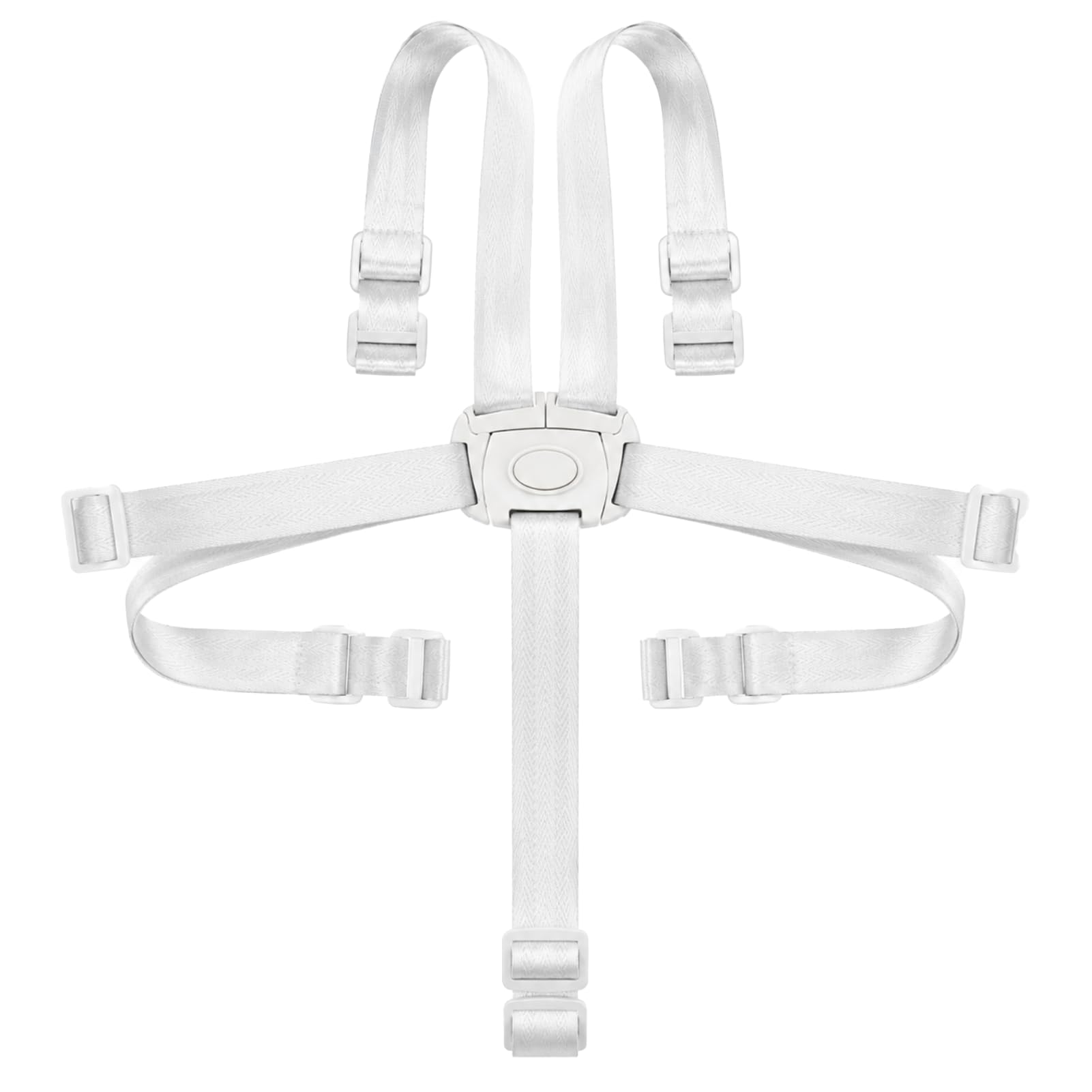 Arnés de Seguridad 5 Puntos Universal para Sillas, Cinturón de Retención Regulable para Tronas, Sillas de Paseo y Asientos de Auto, Sistema Transformable de 3 o 5 Puntos