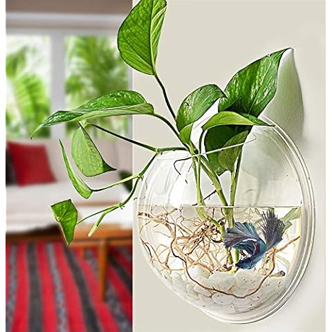 PRUGNA Wall-Hanging Fish Bowl & Plant Pot Cover