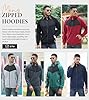 CTU Mens Zipped Hoodies Fleece Hooded Sweatshirt Pullover Hoody Jackets Jumper Tops Casual Zip Up Cardigan Black M #4