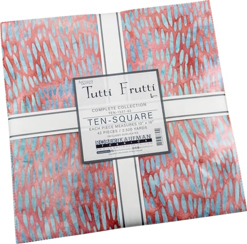Lunn Studios Artisan Batiks Tutti Frutti 42 10-inch Squares Layer Cake Robert Kaufman TEN-1337-42