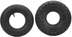 Pneus de Scooter Elétrica, 4.10/3,50-4 Pneu Externo de Borracha e Tubo Interno Conjunto de Melhor Aderência e Conforto Acessório de Substituição de Pilotagem