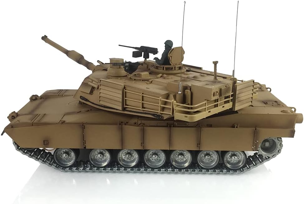 Toucan RC Hobby Henglong 1/16 7.0 Abrams RTR RC Tank 3918 360° Turret Barrel Recoil Metal Track