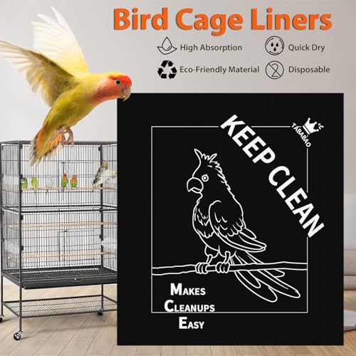 Forros de gaiola de pássaros, forros de gaiola de papagaio, 30 peças de forros de gaiola descartávei