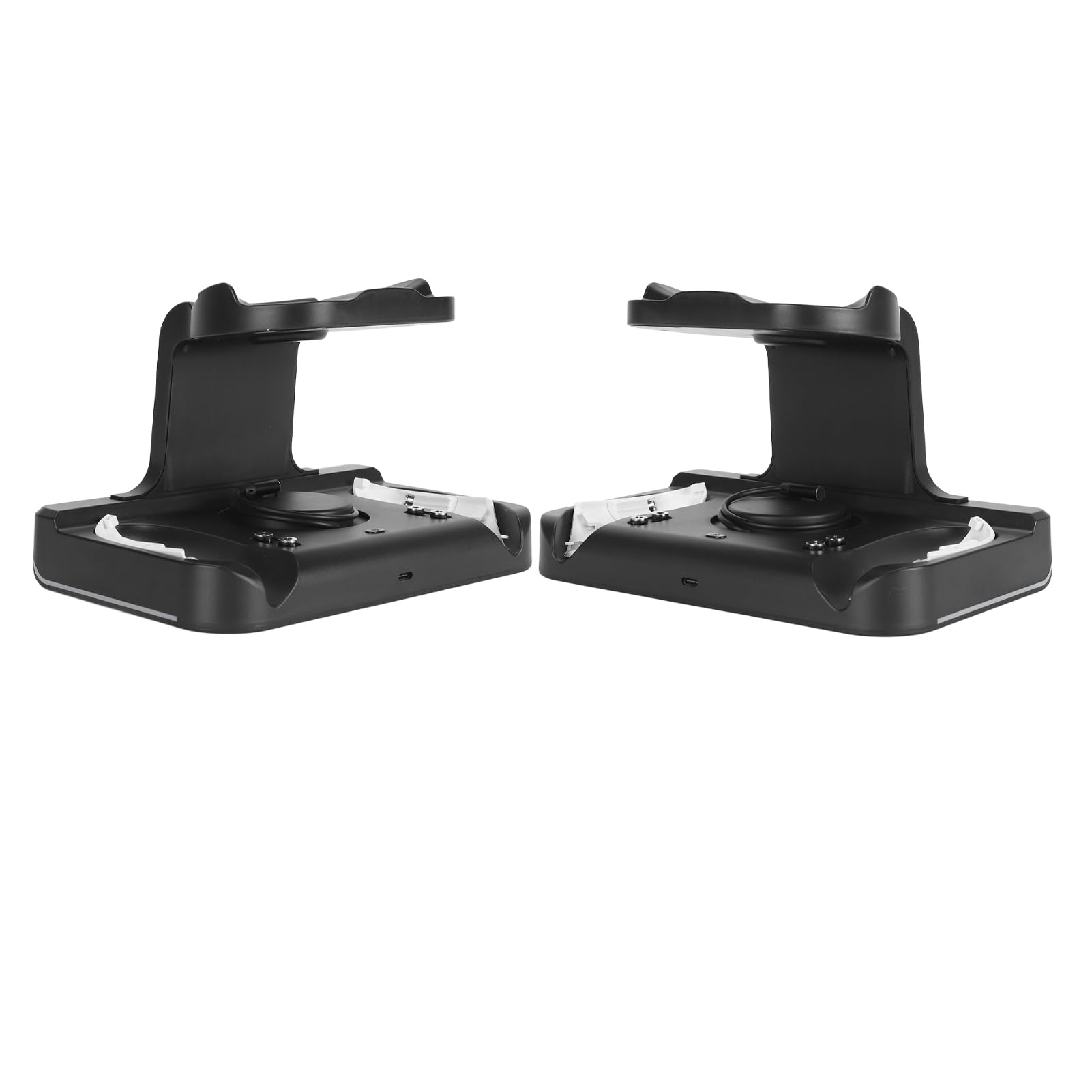 VR Ladestation, USB C -Diskussionsraum Salvaling 2x1800 MAH VR Controller Atmanare von Charching Dock Light RGB Safe Zum Betrachten (Schwarz)