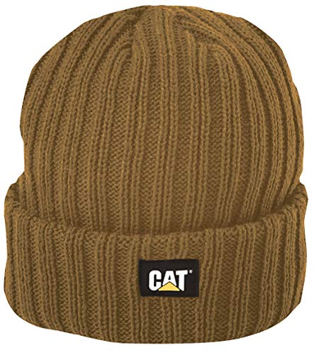 Caterpillar Men's Rib Watch Cap, Bronze, OS