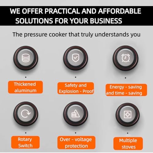 17-15.85 Quart Aluminum Pressure Cooker & Canner, Commercial Heavy-Duty, Anti-Scald Handle, Gas & Open Flame Compatible, Ideal for Family & Restaurant Use