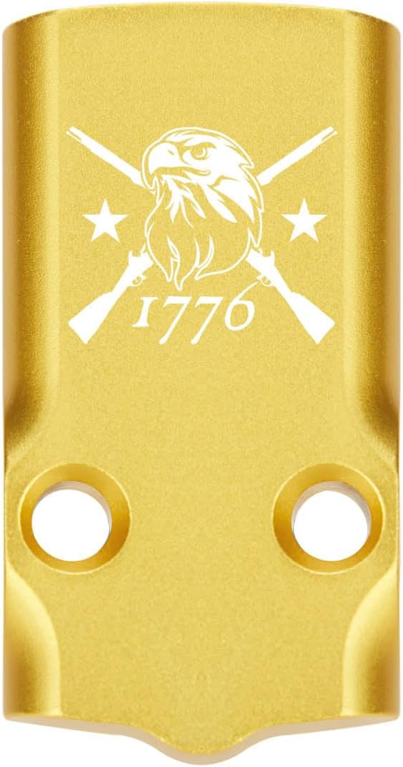 NDZ Performance MOS Optic Cover Plate for Glock 43X & 48 – Anodized Aluminum, Custom Laser Engraved Design – Made in USA – Choose Image & Color