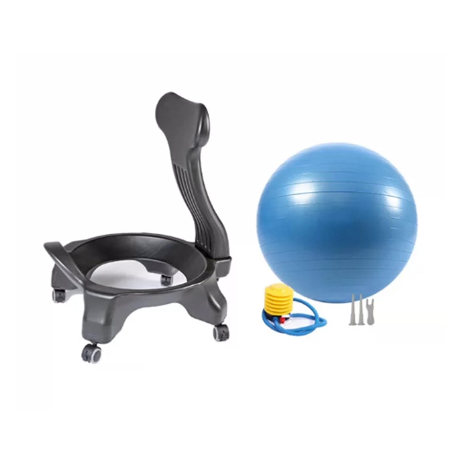BZJPRFC Balance Ball Chair with Wheels and Back Support