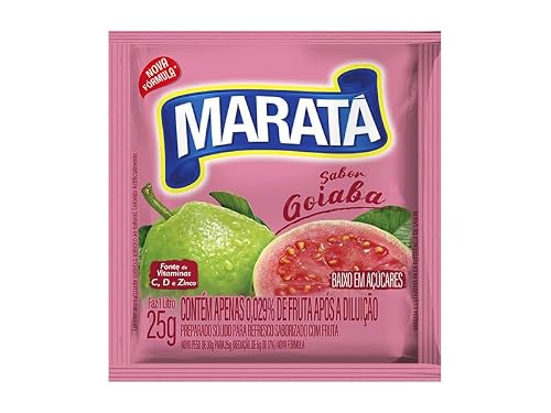 Refresco em pó Maratá Goiaba 25g - kit c/ 15 unds
