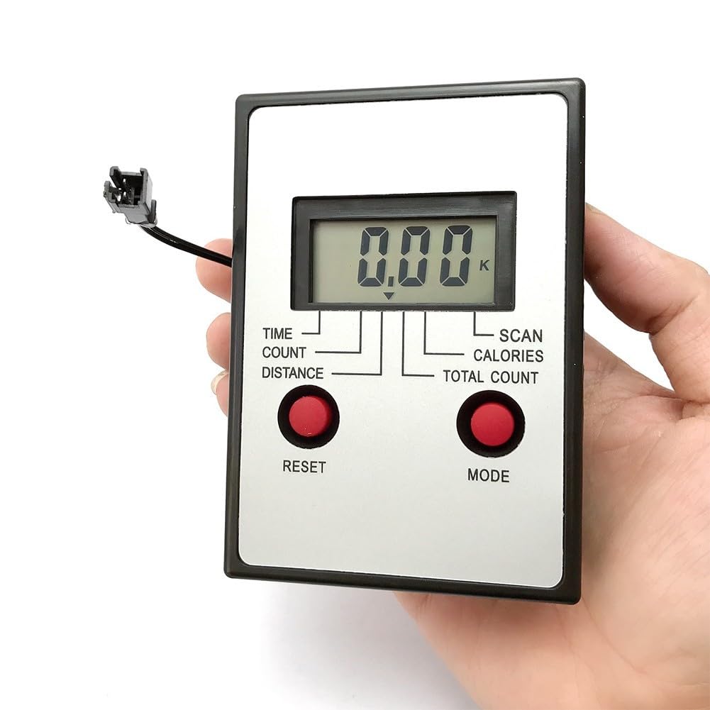 ABS Plastic Exercise Bike Monitor For Stationary Bikes and Rowing Machine LCD Speedometer With Time, Speed, Distance, and Calories Display