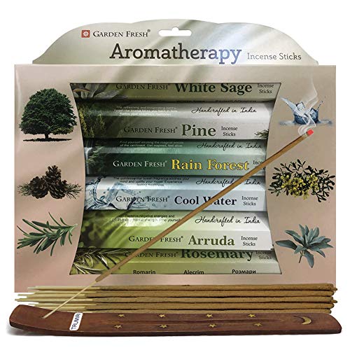 Aromatherapy Incense Sticks Variety Pack And Incense Stick Holder Bundle With 6 Relaxing Fragrances #TOP20