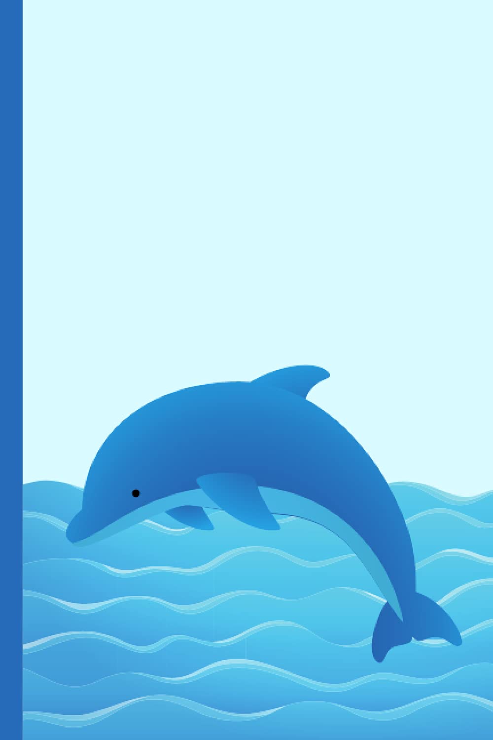 Dolphin Notebook Lined Notepad Journal Diary Jotter | 100 pages | 6"x9" | 6x9 inches: Dolphin Notebook