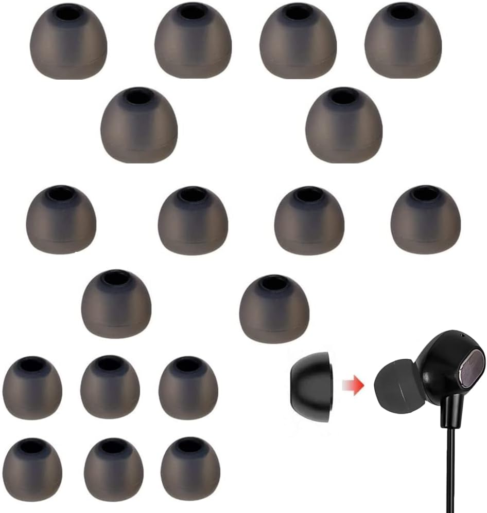 9 Pairs Silicone Earbud Tips, Replacement Earbuds, Replacement Earphone Tips, Earbud Noise