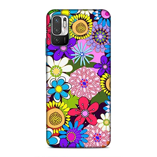 Image of Printed Mobile Back Hard Case Cover for Xiaomi Redmi Note 10T 5G / Xiaomi Redmi Note 10 5G / Xiaomi Poco M3 Pro 5G | Multi Flower, Colourful Flower, A-2182