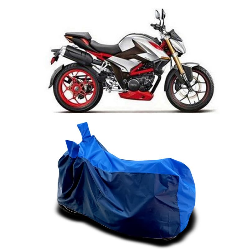 Image of DUFFEL-Two Wheeler Bike Body Cover Compatible for Hero Xf3r Heat Protectio /UV-Rays /Birds Dropping /DustProof /Waterproof All Variants [Nevay Blue]