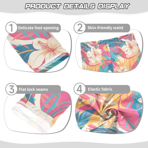 Retro Boho Flower Kids Baby Girls Legging Soft High Waisted Pants Sports3