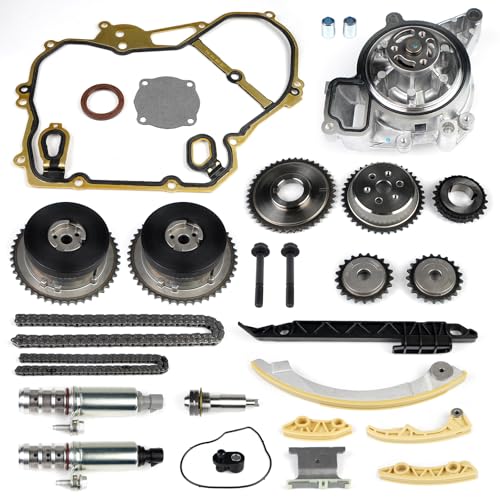 Dexonu 2.4 Timing Chain Kit with Water Pump compatible with GMC Chevy Buick Equinox Malibu Lacrosse Regal Verano Terrain 2.4L 2.2L 2009-2017 replace 9-4201S 90537632 24424758