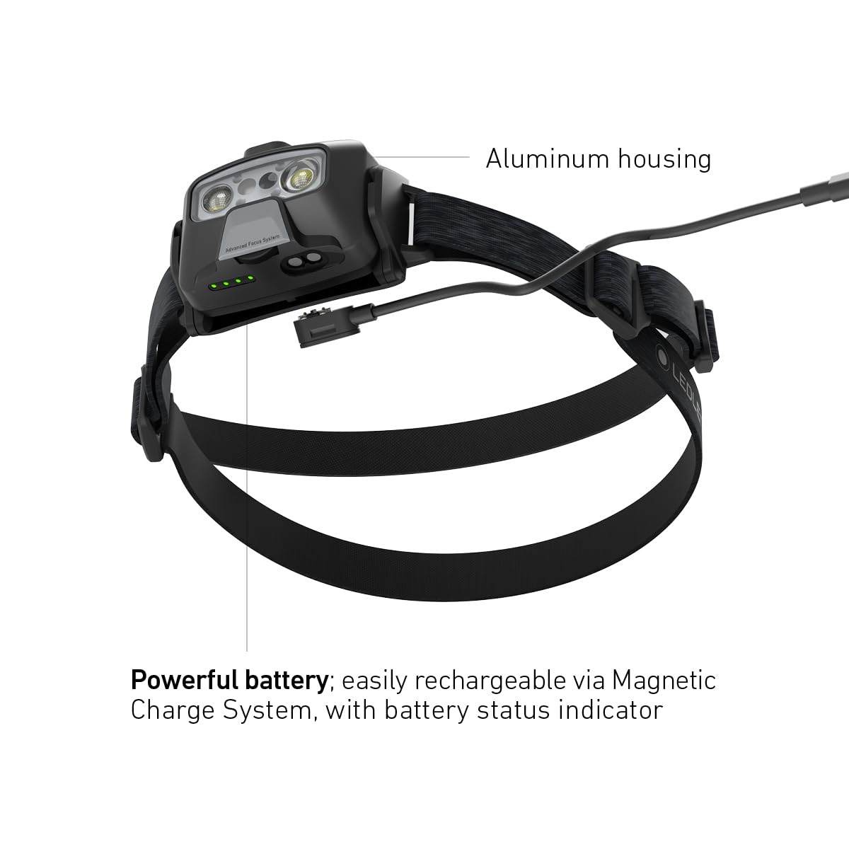 Ledlenser HF6R Core - Lampe frontale LED rechargeable, 800lm, 160m, 5 modes dont lumière rouge, USB C, autonomie 60h, étanche IP68 – Noir – Pour les activités de plein air, randonnée, camping, pêche