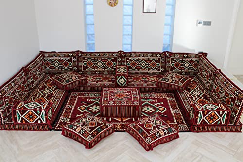 Arabic U Shaped Floor Sofa,Arabic Floor Seating,Arabic Floor Sofa,Arabic Majlis Sofa,Arabic Couches,Floor Seating Sofa Ma 43 (High Quality Foam) #TOP6