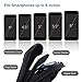 E Tronic Edge Workout Armband Phone Holder Case with Zipper Phone Pouch - Running Arm Band Cell Phone Holder for iPhone 12 11 X 8 7 & Galaxy S9 S8 S7 S6 Note Edge Pixel (Matte Black)