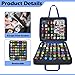 JOYMOMO Carrying Case for 112 Toy Car Storage, Portable Container Carrier Organizer (Black)