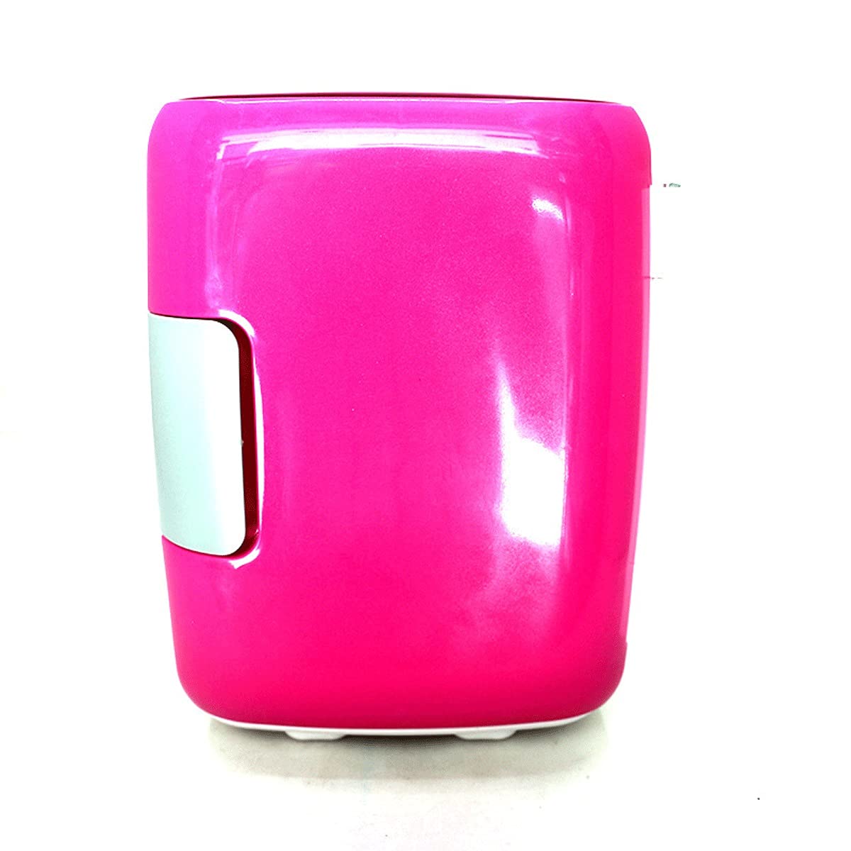 Mini refrigerador portátil de 4 L con enfriador y calentador, con alimentación CA/CC, ideal para maquillaje, cuidado de la piel, dormitorio, oficina y coche (color: morado, tamaño: 12 V/220