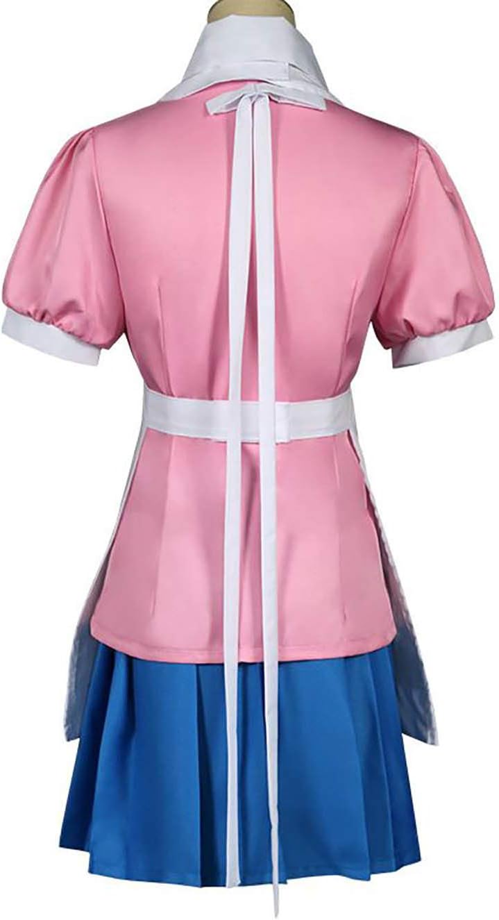 Mikan Tsumiki Cosplay Costume Nurse Maid Outfit Dress Pink Uniform Full Set