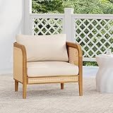 Christopher Knight Home Tilden Bohemian Acacia Wood Patio Accent Chairs, Wicker...