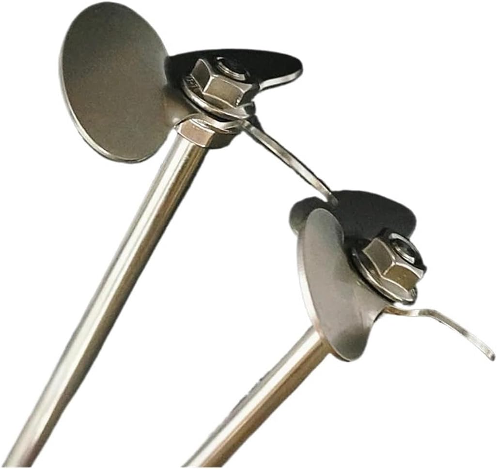 1set Lab Stainless Steel Three-leaf Paddle Stirrer 30° Three Blade With Agitating Stirring Rod (Size : 10cm blade with rod)