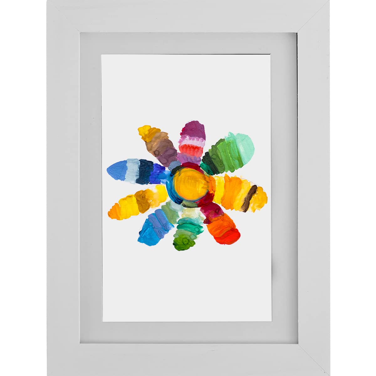 Befüllba Cadre Photo en Bois pour Enfants - A4 - Ouverture Avant - Cadre d'art pour Enfants - pour œuvres d'art, école, Maison (Blanc)
