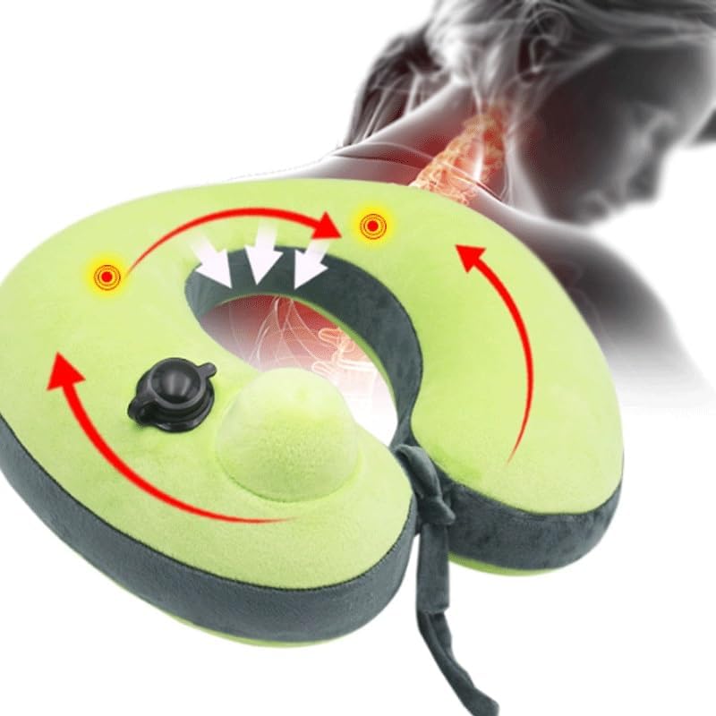 Press The Inflatable U-Shaped Pillow Portable Cervical