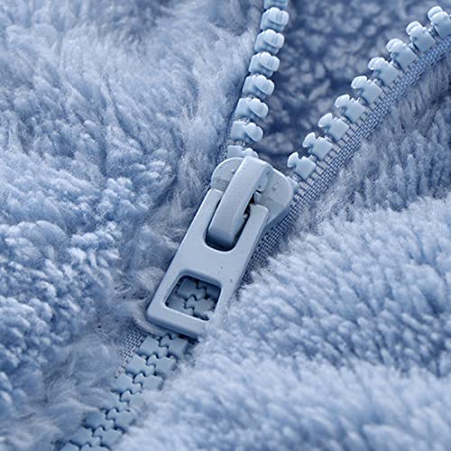 Boys Girls Sherpa Fleece Vest Full Zip Collar Sleeveless Jacket Kids Lightweight Windproof Coat Winter Warm Waistcoat2