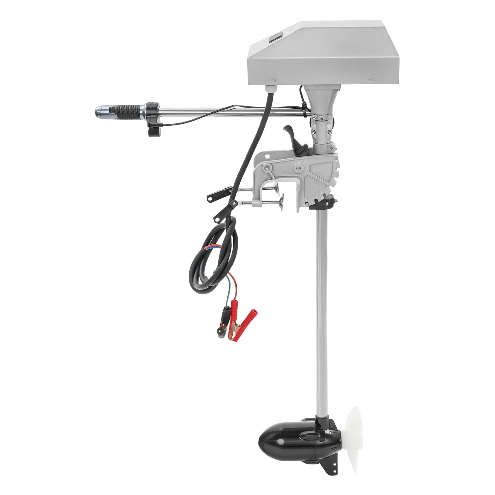Genérico Motor fueraborda eléctrico 1500W, 12V/24V, sin escobillas, Velocidad máxima 4200rpm, Pantalla LED, Velocidad Variable, Marcha adelante/atrás, para Barcos de Pesca