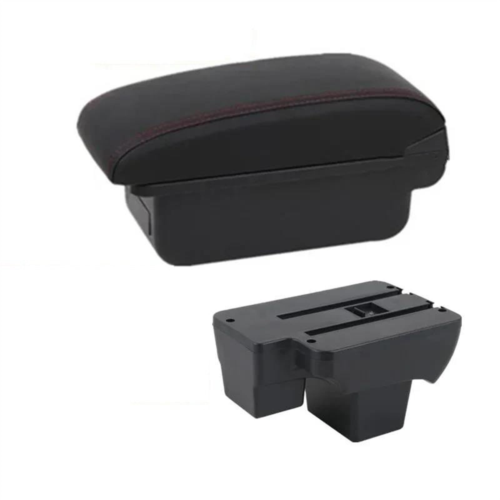 NOHEEU Car Armrest Box 2019-2024 Central Storage With USB Accessories For Virtus For Polo(A red line No USB)