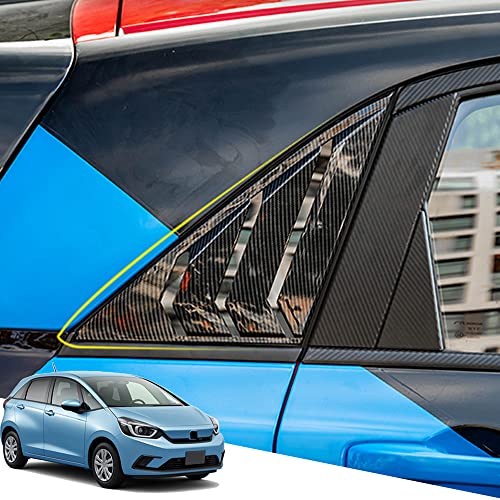 Hearsheng ホンダ 新型フィット(Fit) GR系(2020年2月~)専用ABS材質リアウィンドウシャッター サイドウィンドウルーバーパネル 外装カスタムパーツ ブラインド装飾 アク セサリーキズ防止防塵 取り付け簡単 車種専用設計2 pcsセット