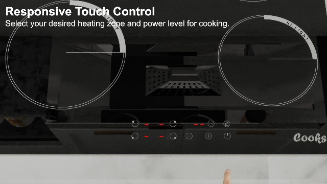 Image of Electric Cooktop 24 Inch Drop-in 6000W 240V Hard Wired