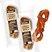 AFreschi Turkey Tendon for Dogs, Premium All-Natural, Hypoallergenic, Long-Lasting Dog Chew Treat, Easy to Digest, Alternative to Rawhide, Ingredient Sourced from USA, 2 Units/Pack Rope (Medium)