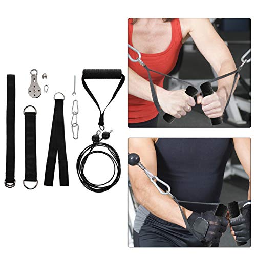 Conjunto de corda de tríceps BESPORTBLE, cabo de puxar e polia para acessórios de treinamento de for