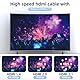 looyotul 8k Hdmi Kabel 1m Ultra High Speed HDMI 2.1 Kabel 4K@120Hz 8K@60Hz 48gbps Gold überzogener Stecker 3D eARC Ethernet HDMI Kabel für HDTV Monitor Laptop Roku TV Xbox PS4/PS5 (Silber)