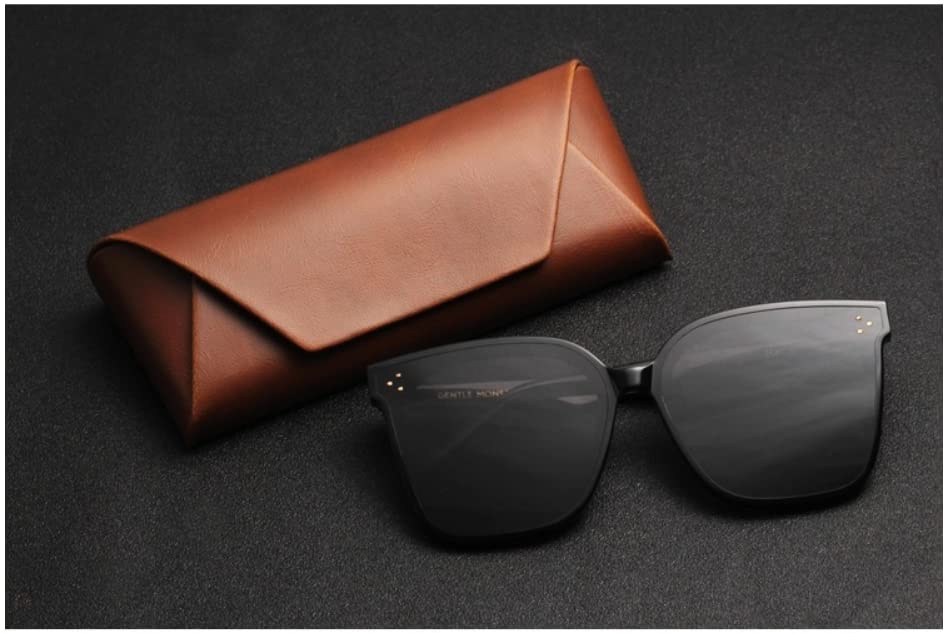 Image of Eyeglass Case Hard Shell, Portable Sunglass Case, fashionable PU Leather Eyeglass Case, Lightweight