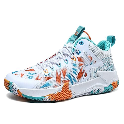 DHAEY Basketball Shoes Men‘s Shoes Running Shoes Fashion Sneakers Breathable Shoes Training Shoes Casual Shoes Breathable Shoes (Color : B, Size : 7 Women/5.5 Men)