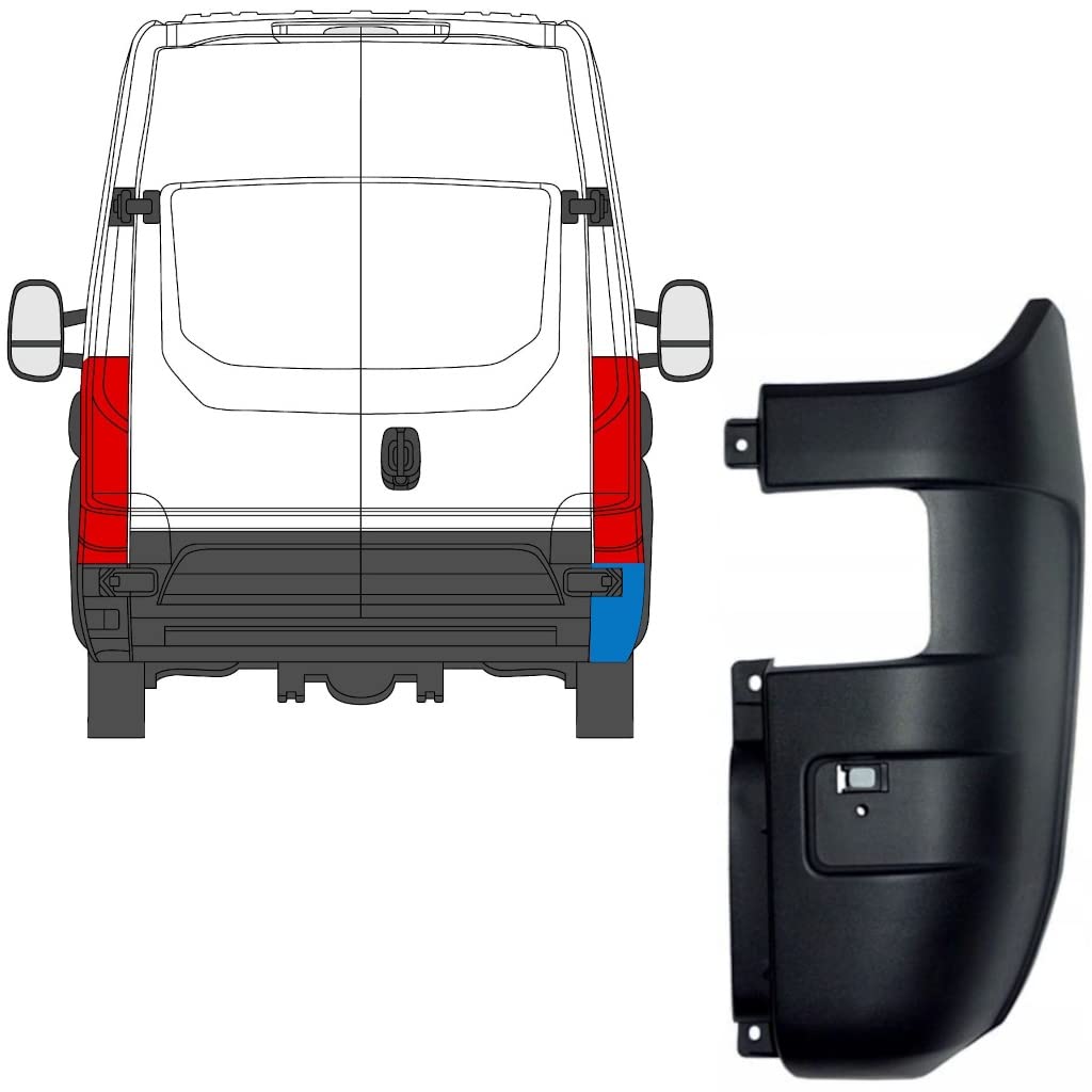 Angolo paraurti posteriore per Iveco Daily 2014-2016 / Destra