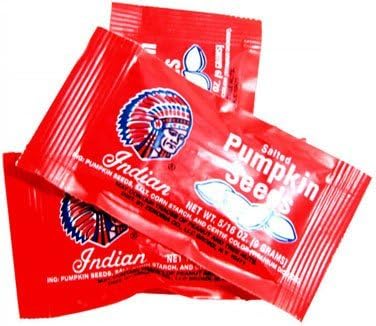 Indian Pumpkin Seeds Salted, 5/16 Oz, 36 Count (2 Box Deal) From Jersey Candy