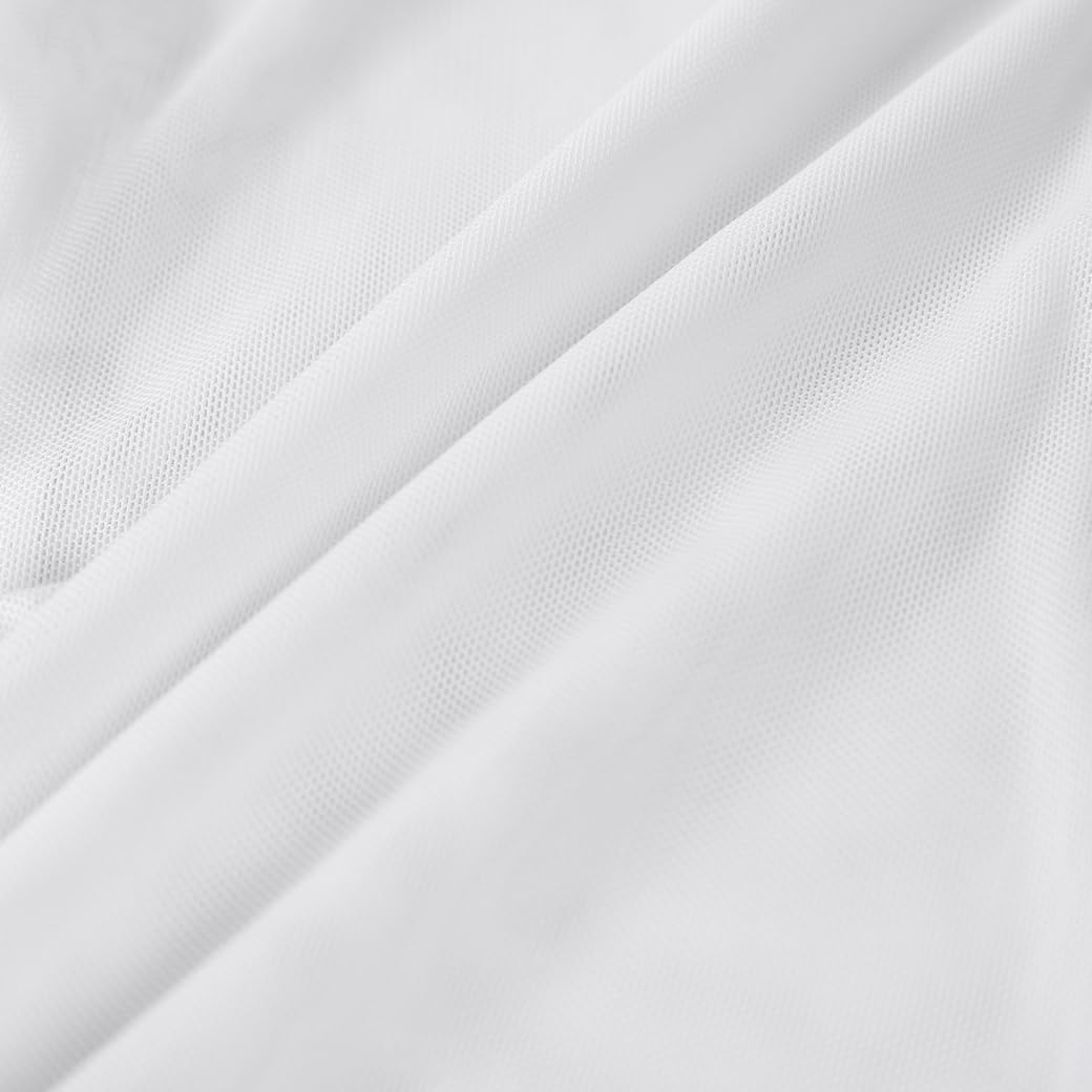 ZANZEA Women's Sexy Mesh Shirt Sheer Button Up Blouse See Through Long Sleeve Crop Top - Image 5