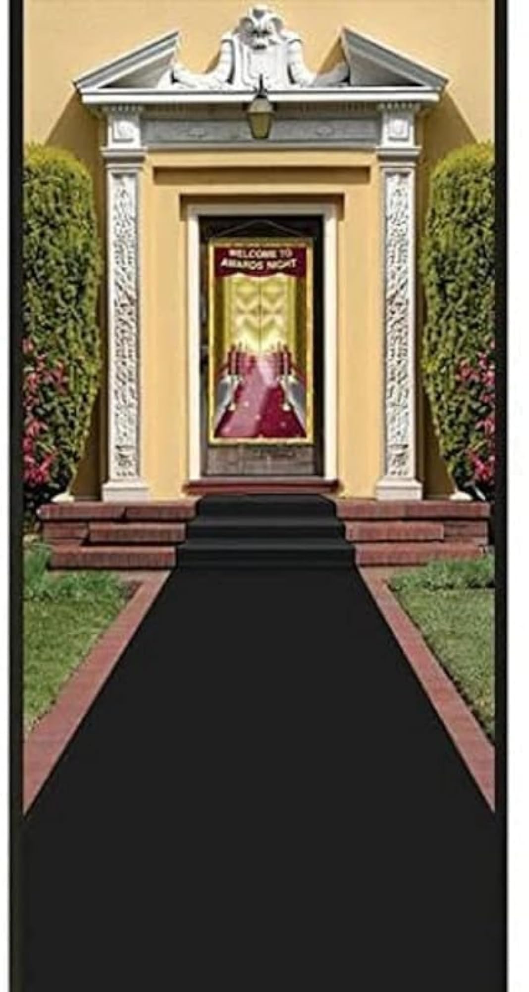 Plain Black Runner for Weddings and Ceremonies, 5 x 30 Ft