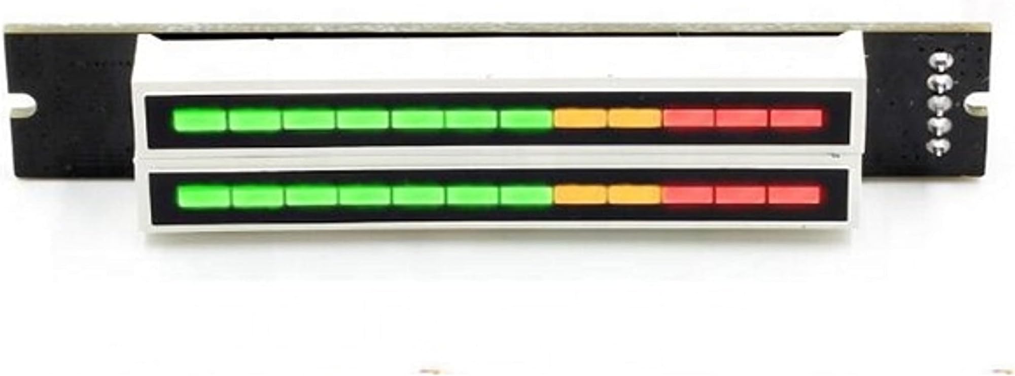 DHRUVPRO Dual 12 Stereo Level Indicator LED VU Meter Lamps Adjustable Light Speed Board with AGC Mode DIY Kits