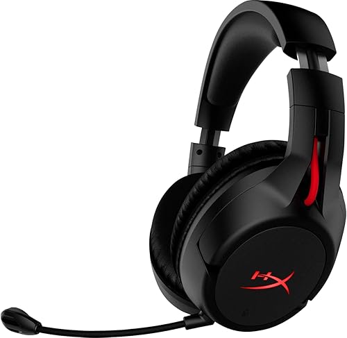 Miniatura 5 de HyperX Cloud Flight - Auriculares inalámbricos para juegos la batería dura hasta 30 horas de uso micrófono desmontable con cancelación de ruido luz