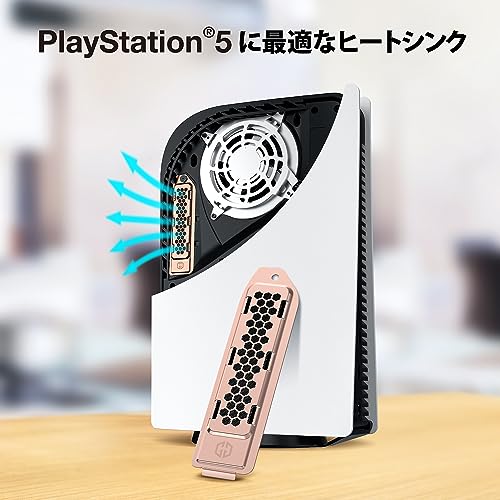 Image of GRAUGEAR Metal Heat Dissipation Cover for PS5 M.2 SSD Expansion Slot | Fit for PlayStation 5 NVMe SSD with Heatsink | New Breathable Cellular Hole | Cooling and Dust Proof (Bronze)