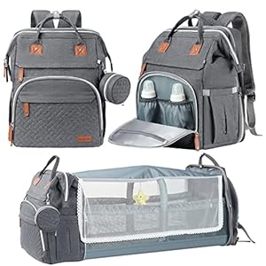 DERJUNSTAR Baby Diaper Bag Backpack,...